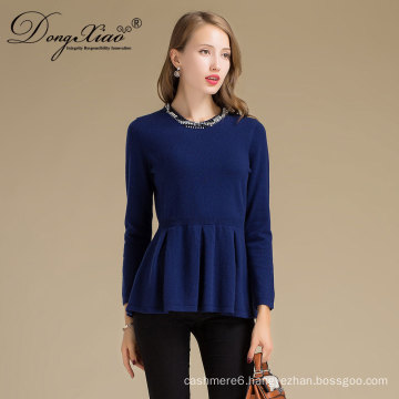 Oem European Style Merino Wool Woolen Women Outdoor Sweater In Low Price